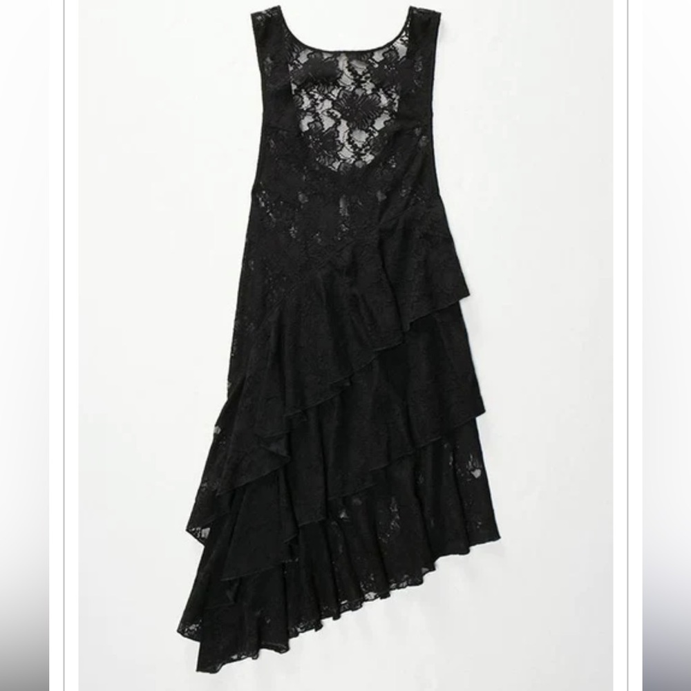 Florence Floral Lace Ruffle Dress - Picture 6 of 6